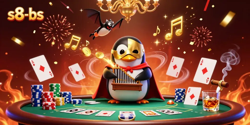 Experience the thrilling s8-bs world with our vibrant casino scene, showcasing lively gaming elements and celebration.