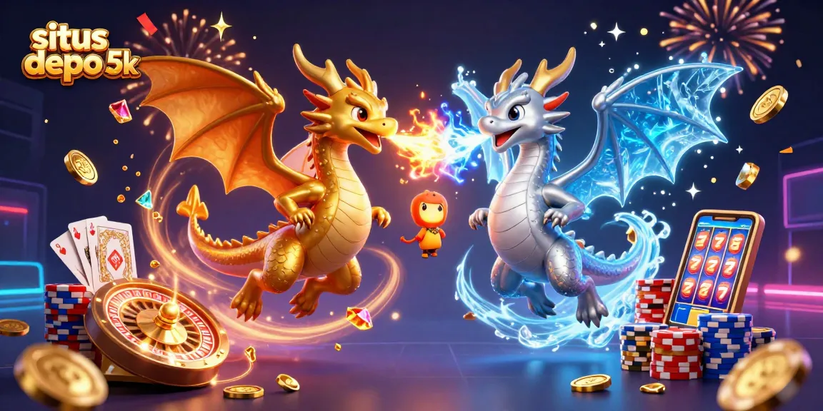 Engage with gameplay at situs depo 5k featuring dragons and casino elements for an exciting experience.